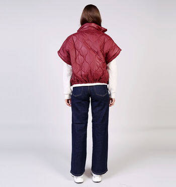 Laurent David Vestes Marron/Bordeaux/Vert