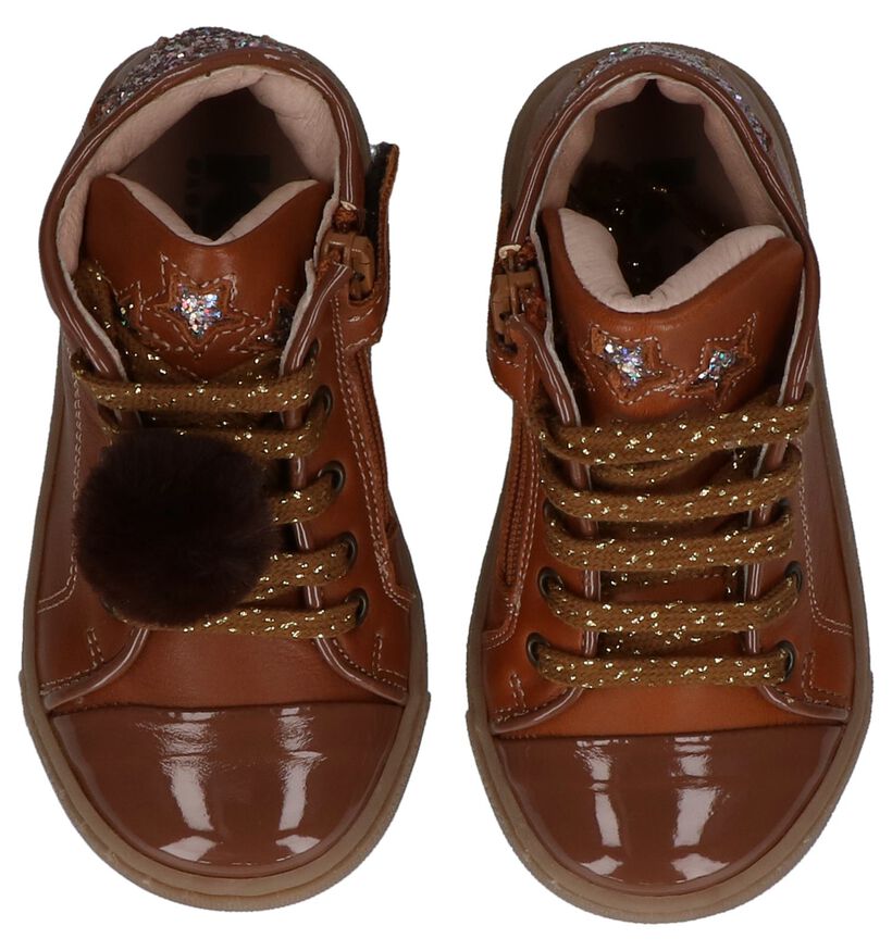 K3 Chaussures hautes en Cognac en cuir (231948)