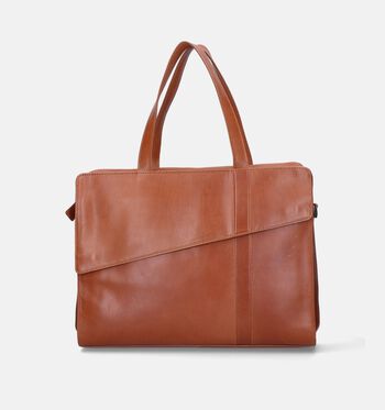 Sac ordinateur cognac