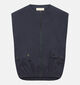 Fransa Frabilene Manteaux court en Bleu fonc&eacute; pour femmes (377904)