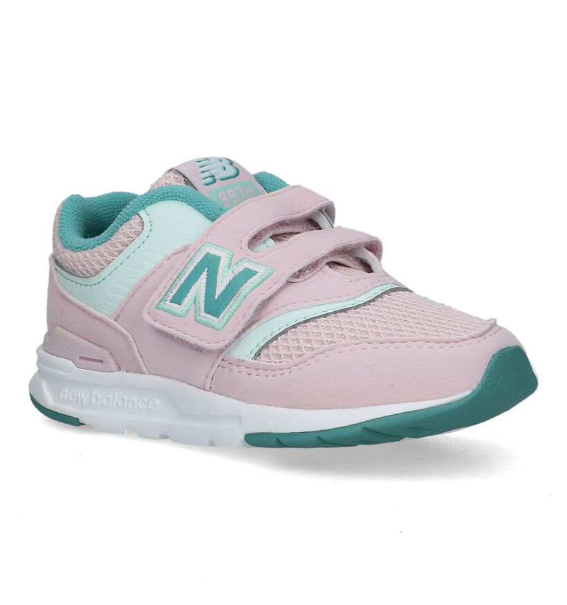 New Balance 997 Baskets en Rose pour filles (319337) - pour semelles orthopédiques