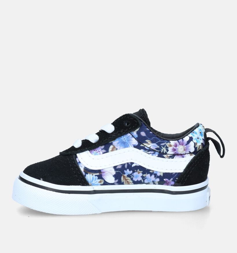 Vans Ward TD Slip-on Moody Floral Baskets pour bébé en Noir pour filles (334081)