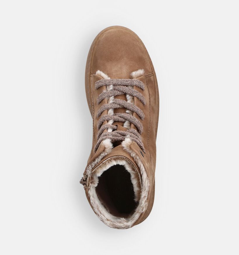 Gabor Cognac Veterboots voor dames (363152) - geschikt voor steunzolen
