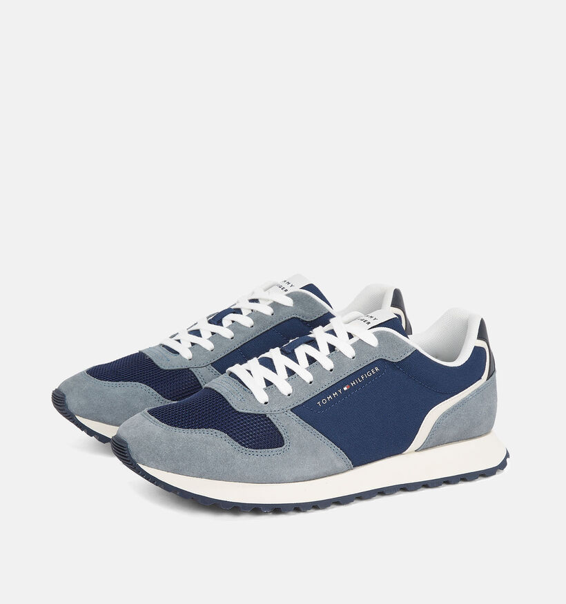 Tommy Hilfiger Baskets Basses en Bleu pour hommes (352830) - pour semelles orthopédiques
