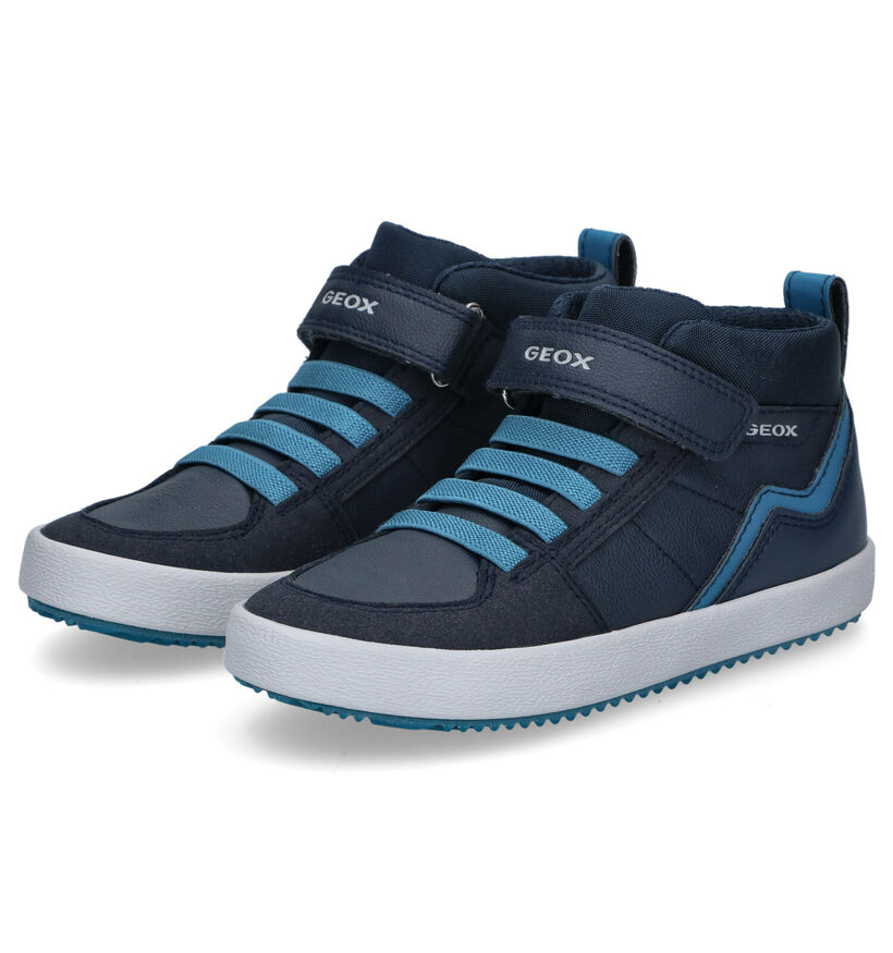 Geox Alonisso Chaussures hautes en Bleu en simili cuir (298594)
