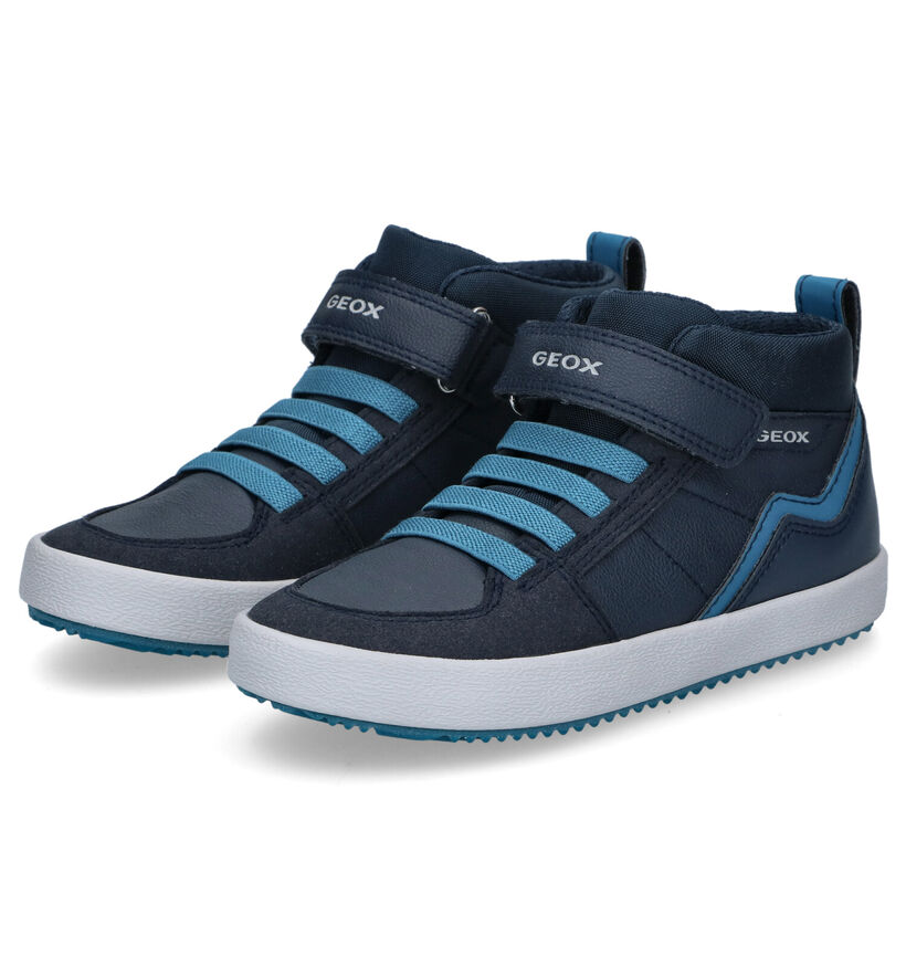 Geox Alonisso Blauwe Hoge Schoenen in kunstleer (298594)