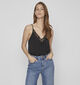 Vila Cava V-Neck Lace Singlet Zwarte Top voor dames (335455)