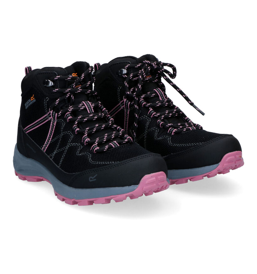 Regatta Lady Samaris Chaussures de randonnée en Noir pour femmes (303774) - pour semelles orthopédiques