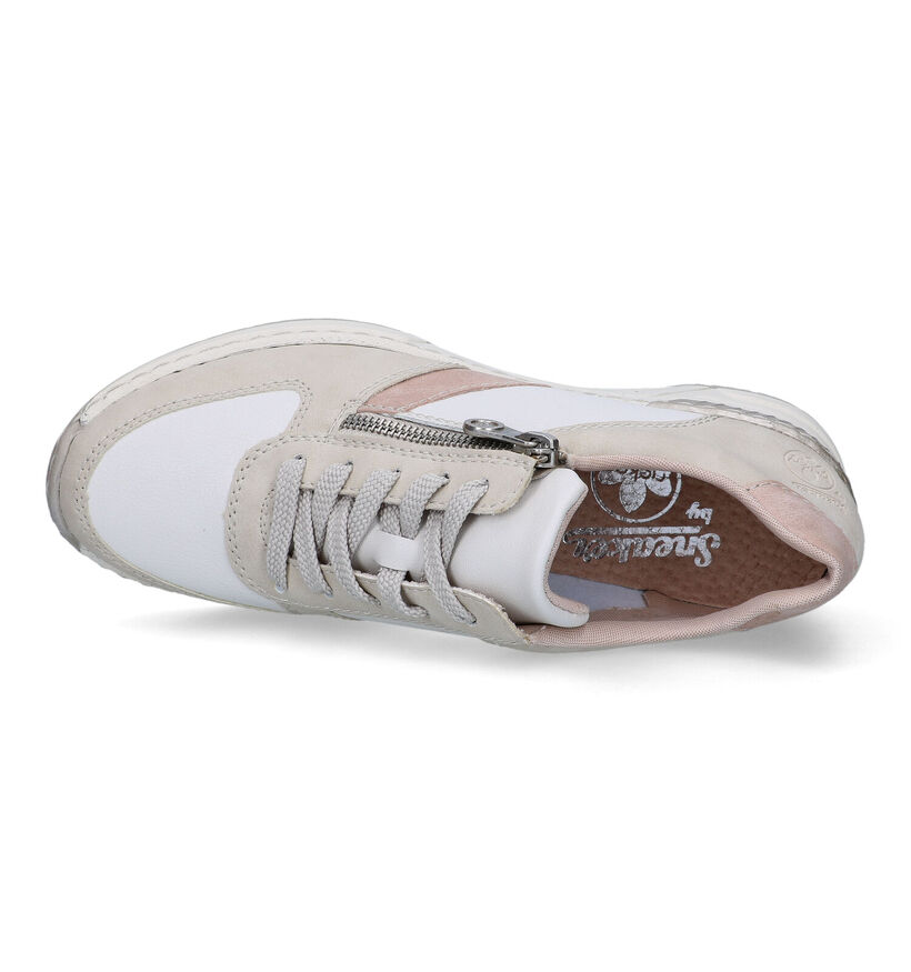 Rieker Beige Veterschoenen voor dames (320226) - geschikt voor steunzolen