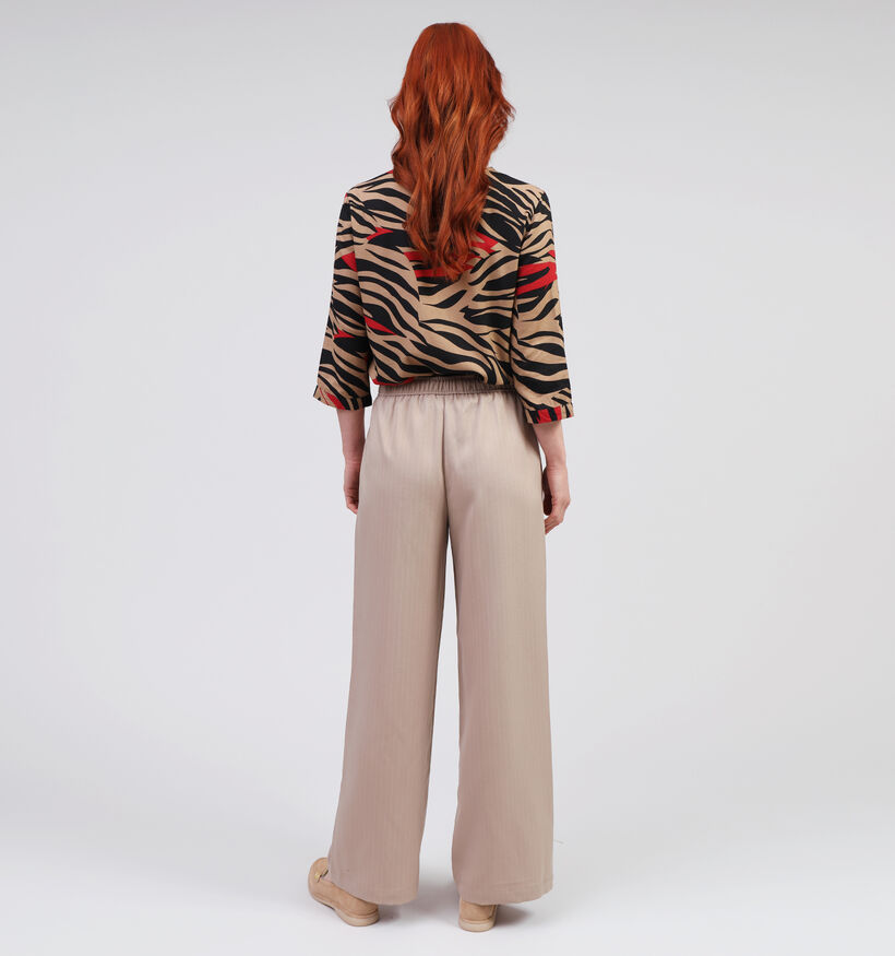 Vila Wilma Beige Wijde broek voor dames (351787)