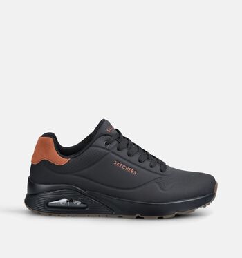 Skechers Uno Low Baskets Noir/Blanc/Bleu/Vert/Gris