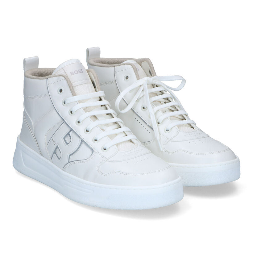 Boss Baltimore Hitu Chaussures hautes en Blanc pour hommes (318702) - pour semelles orthopédiques