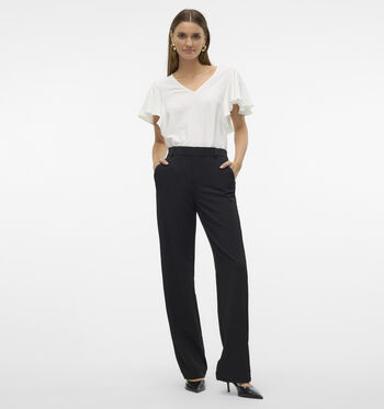 Vero Moda Pantalons Noir/Gris