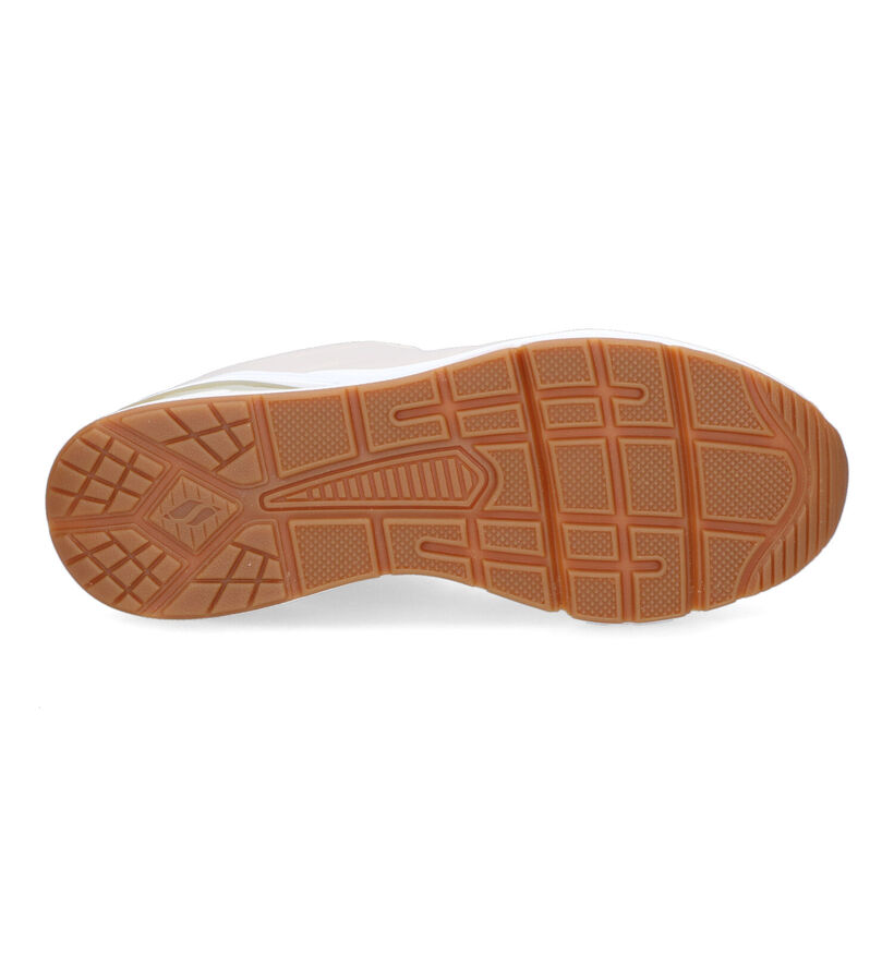 Skechers Uno 2 2nd Best Beige Sneakers in kunstleer (310695)