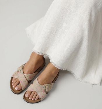 Birkenstock Nu-pieds Sandcastle Flower Print