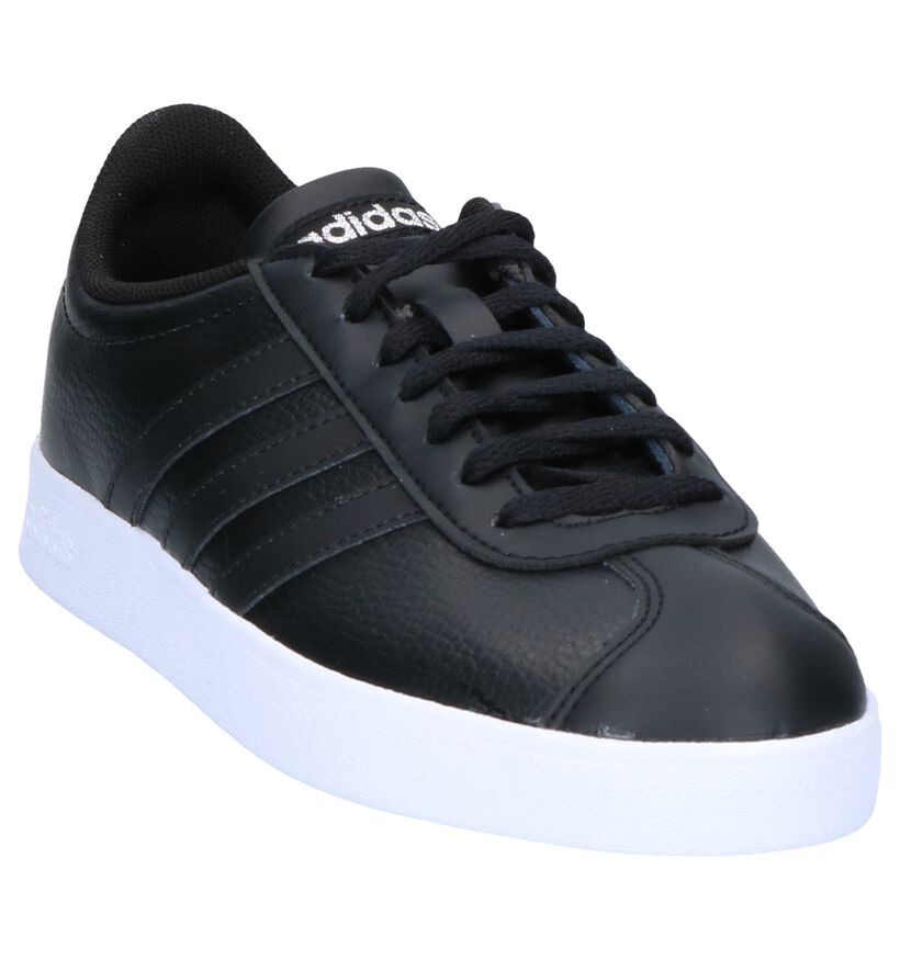 adidas VL Court 2.0 Baskets en Noir en cuir (252576)