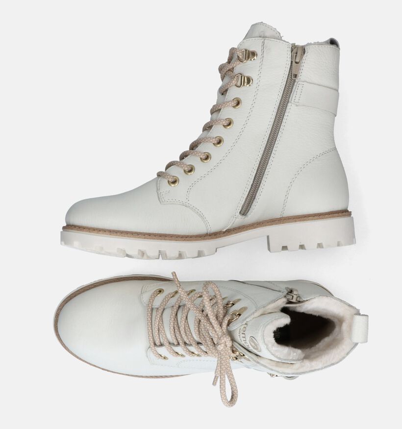 Remonte Boots à lacets en Écru pour femmes (312341) - pour semelles orthopédiques