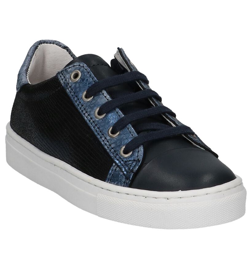 Nörvik Chaussures basses en Bleu foncé en cuir (214875)