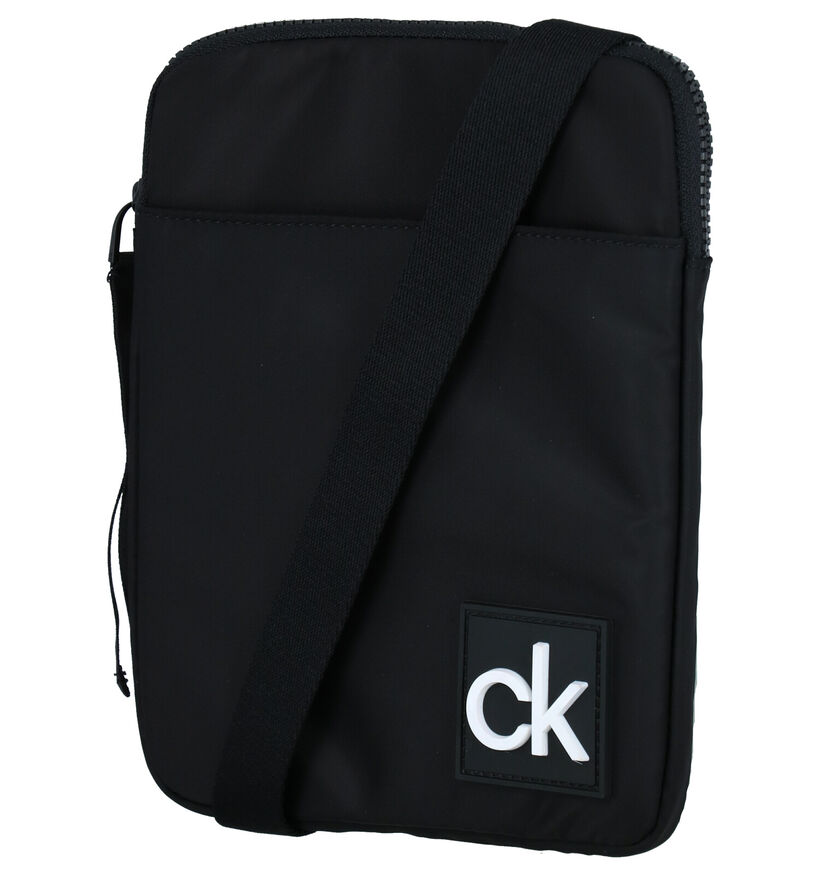 Calvin Klein Accessories Flat Pack Zwarte Crossbody Tas in stof (280460)