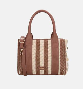 Charm London Handtassen Geel/Bruin