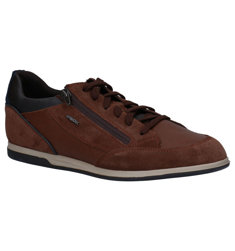 Geox Renan Chaussures à lacets en Brun en daim (278959)