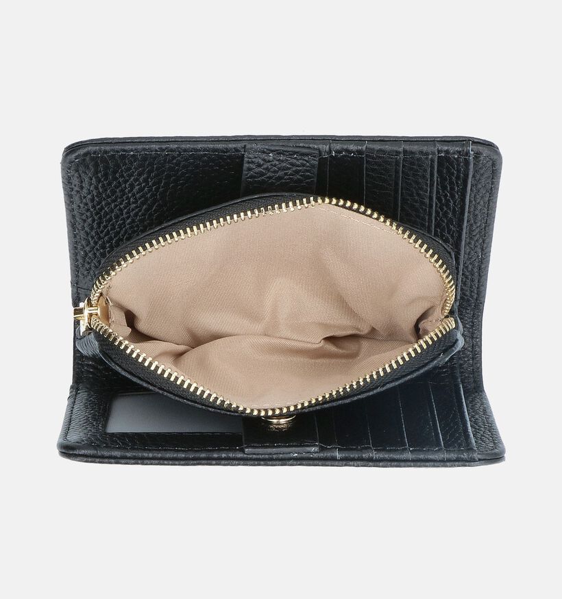 Crinkles Porte-monnaie zippé en Noir pour femmes (358080)
