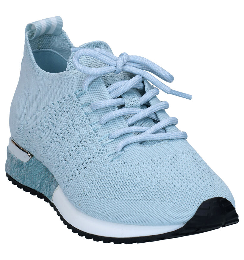 La Strada Roze Veterschoenen in stof (289551)