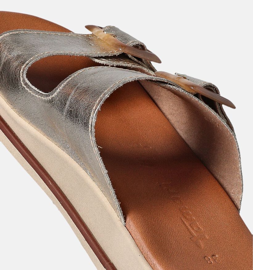 Tamaris Gouden Platte slippers voor dames (354347)