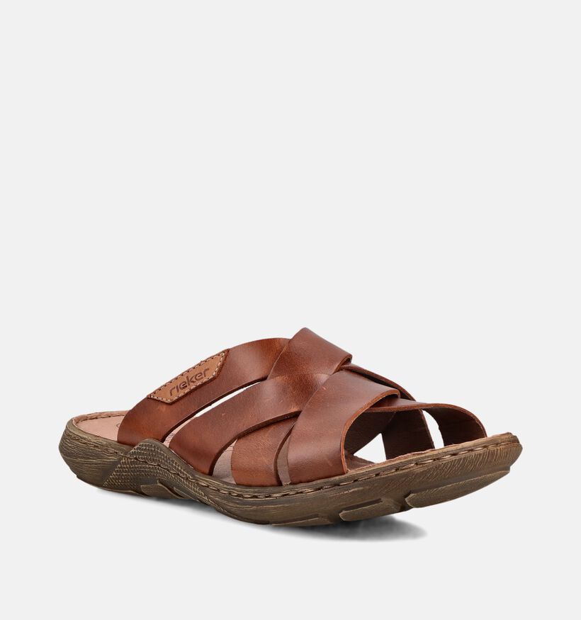 Rieker Nu-pieds en Marron pour hommes (370499)