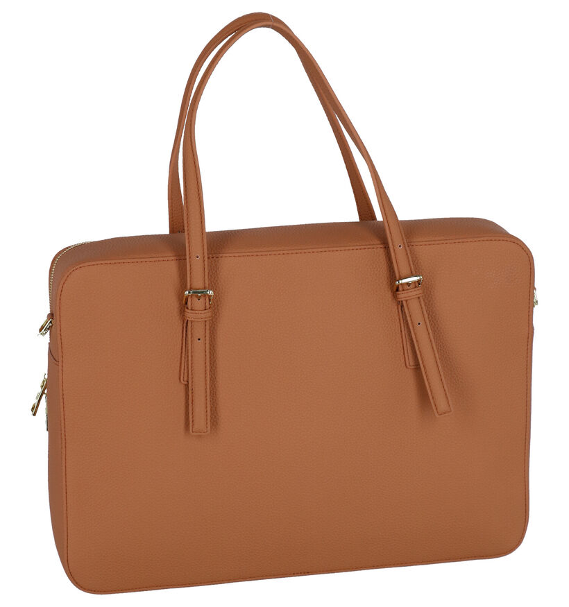 Kisses of Pearl Chloe Cognac Laptoptas in kunstleer (290636)
