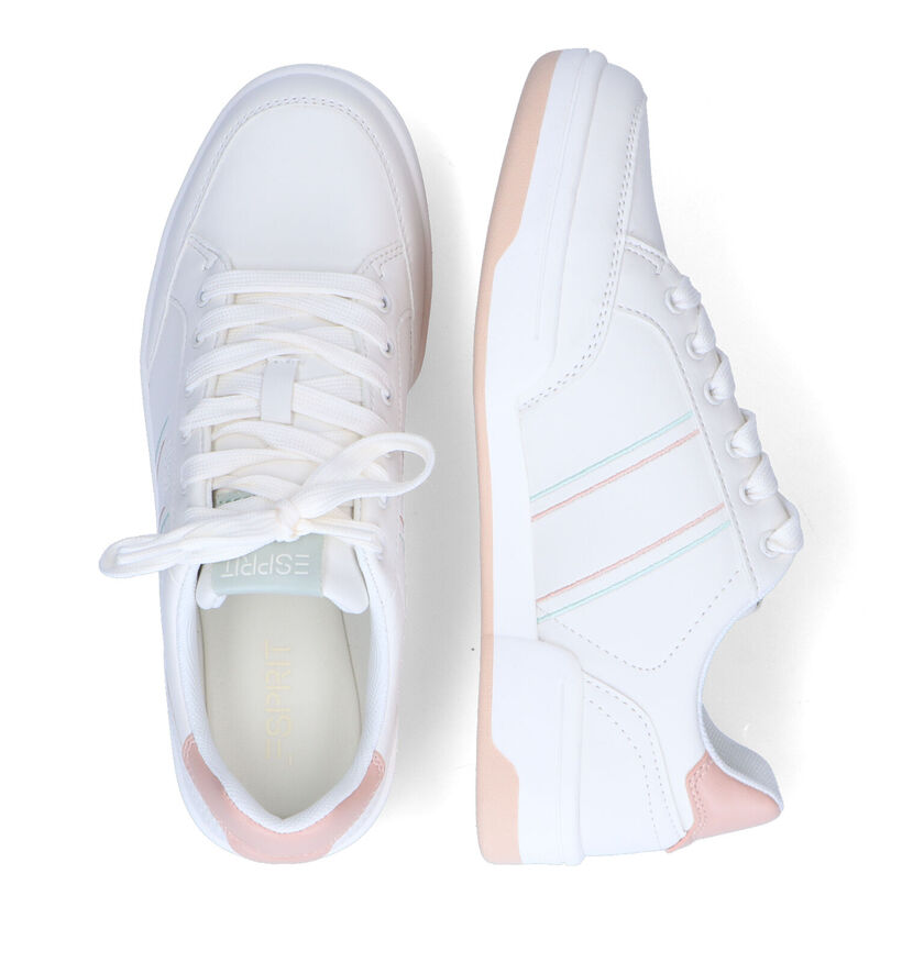 Esprit Witte Sneakers in kunstleer (304515)