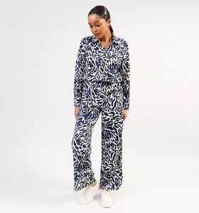 Vila Laya Pantalon large en Bleu pour femmes (353038)