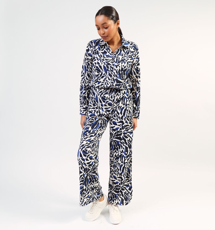Vila Laya Pantalon large en Bleu pour femmes (353038)
