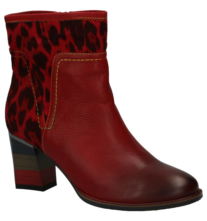 Laura Vita Geceko Bottillons en Rouge en cuir (261499)