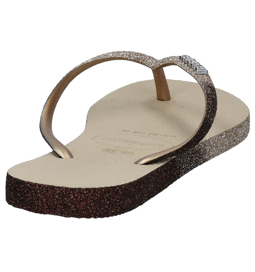 Havaianas Slim Beige Teenslippers in kunststof (289779)