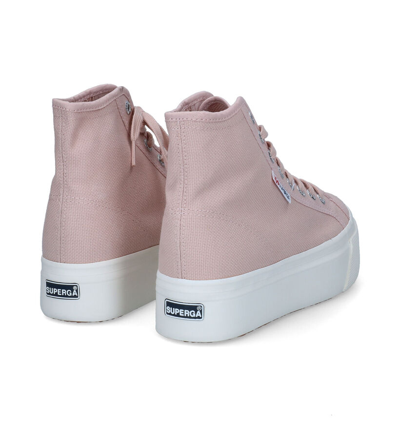 Superga Hi Top Baskets en Rosé pour femmes (305720)