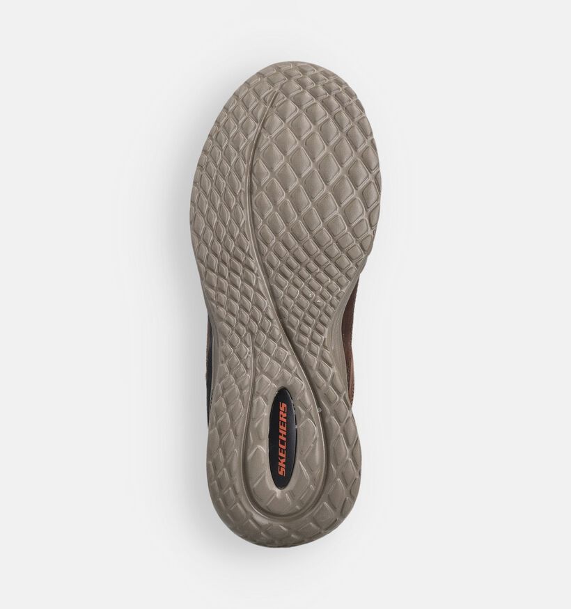 Skechers Arch Fit Orvan Moxley Baskets en Marron pour hommes (360867)