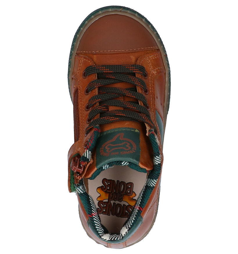 STONES and BONES Rekko Cognac Schoenen in leer (278900)