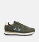 Sun68 Tom Solid Chaussures plates en Vert kaki pour hommes (379395) - pour semelles orthop&eacute;diques