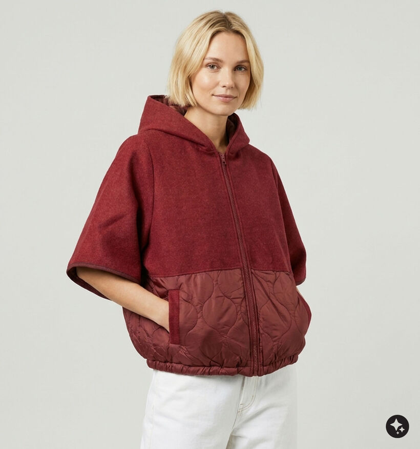 Laurent David Cordoba Bordeaux Korte Jas voor dames (382019)