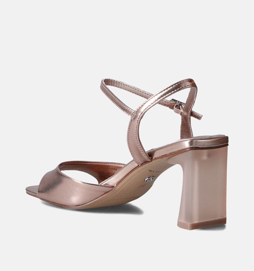 Tamaris Sandales avec talon en Or rose pour femmes (354387)