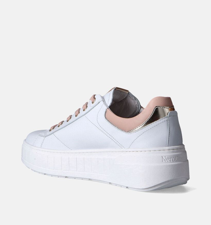 NeroGiardini Witte Platform sneakers voor dames (351956) - geschikt voor steunzolen