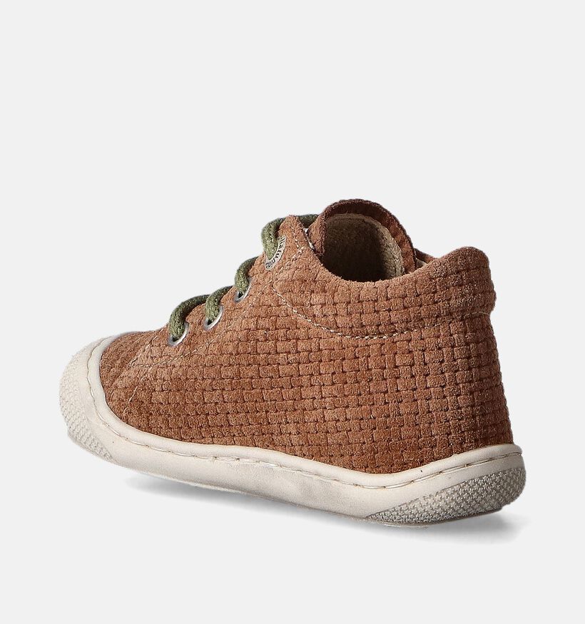 Naturino Cocoon Suede Woven Chaussures pour bébé en Cognac pour filles, garçons (355495) - pour semelles orthopédiques