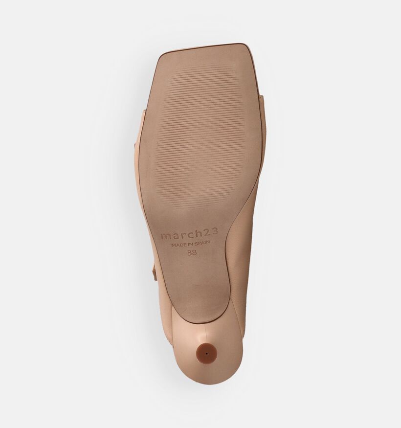 March23 Raquelle Nu-pieds &agrave; talons en Rose pour femmes (372166)