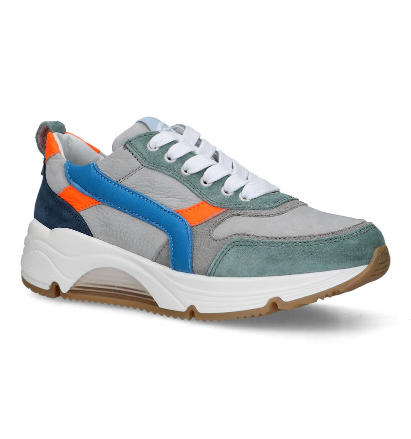 STONES and BONES Falcan Blauwe Veterschoenen in nubuck (325938)
