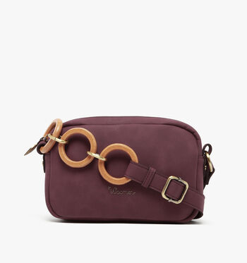 Woomen Crossbody tassen Bruin/Bordeaux