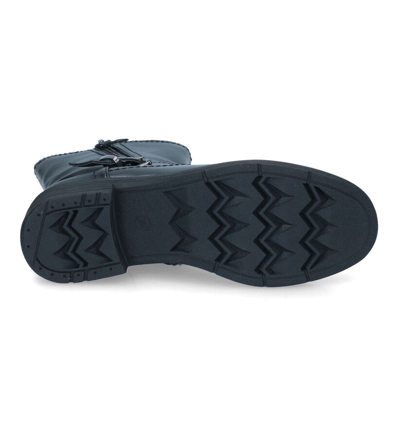 Jana Bottines motardes en Noir en cuir (317960)
