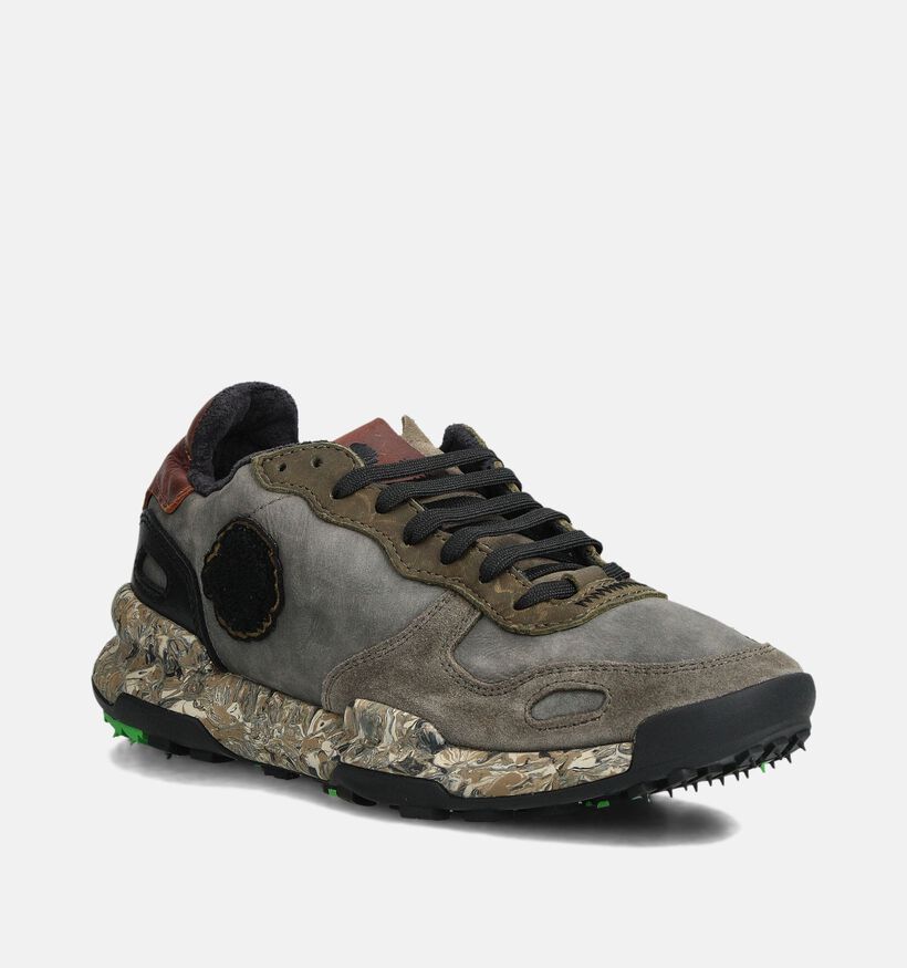 Satorisan Chacrona Premium Chaussures plates en Vert kaki pour hommes (361961) - pour semelles orthopédiques