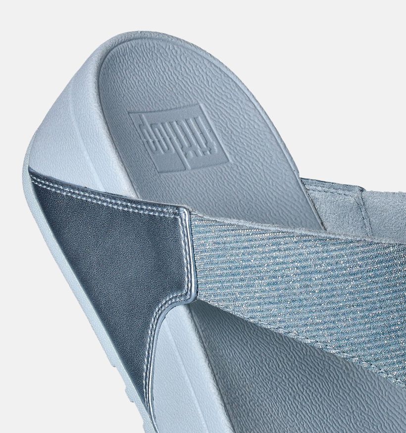 FitFlop Lulu Toepost Blauwe Teenslippers voor dames (353813)