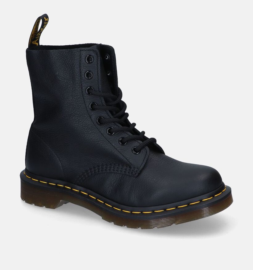 Dr. Martens 1460 Pascal Zwarte Veterboots voor dames (312406) - geschikt voor steunzolen